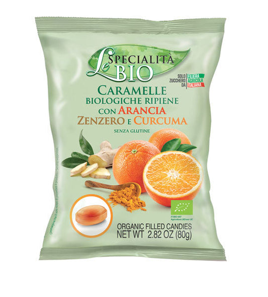 Serra Organic Orange Ginger Turmeric Filled Candies