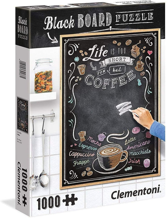 Clementoni Blackboard Puzzle Coffee 1000 pieces