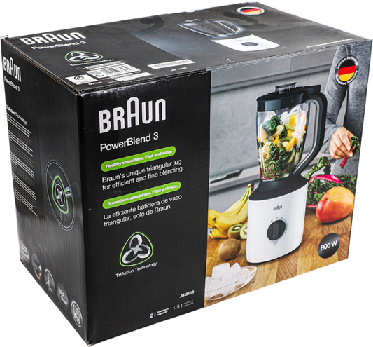 Braun - Blender White/Black 800W, 2L