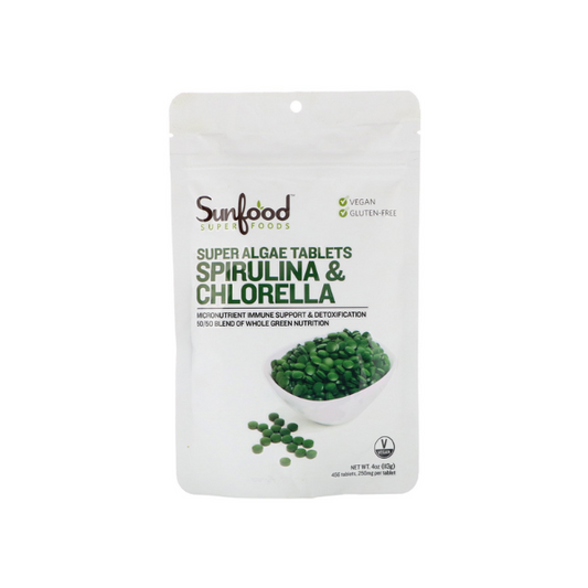 Sunfoods Spirulina and Chlorella Tablets 113g jar — BambiniJO Jordan