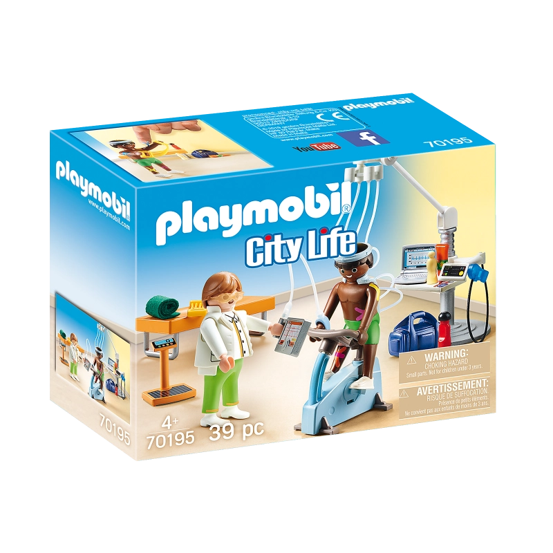 Playmobil - مجموعة أخصائي العلاج الطبيعي - 39 قطعة | 4 سنوات فما فوق Playmobil - مجموعة أخصائي العلاج الطبيعي - 39 قطعة | 4 سنوات فما فوق
