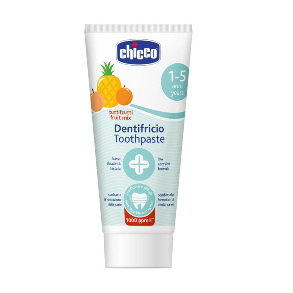 Chicco - Toothpaste Fruit Mix | With Fluoride | 1-5y