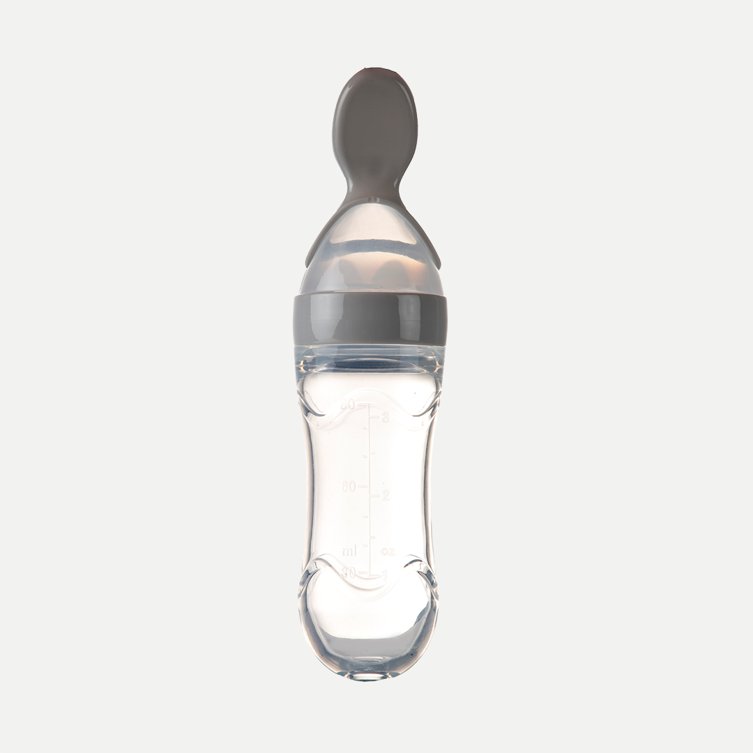 BabyJem Squeezing Feeding Bottle Grey