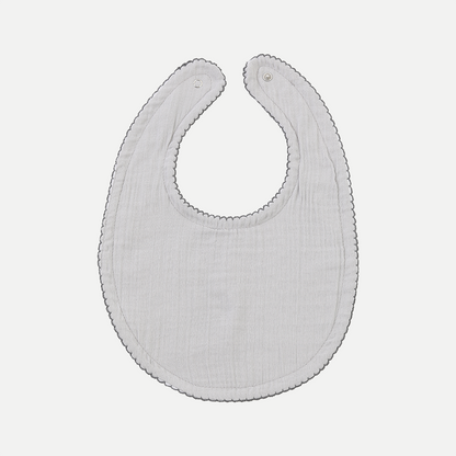 BabyJem Muslin Bib Plain Grey