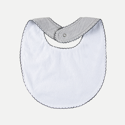 BabyJem Muslin Bib Plain Grey