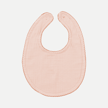 BabyJem Muslin Bib Plain Salmon