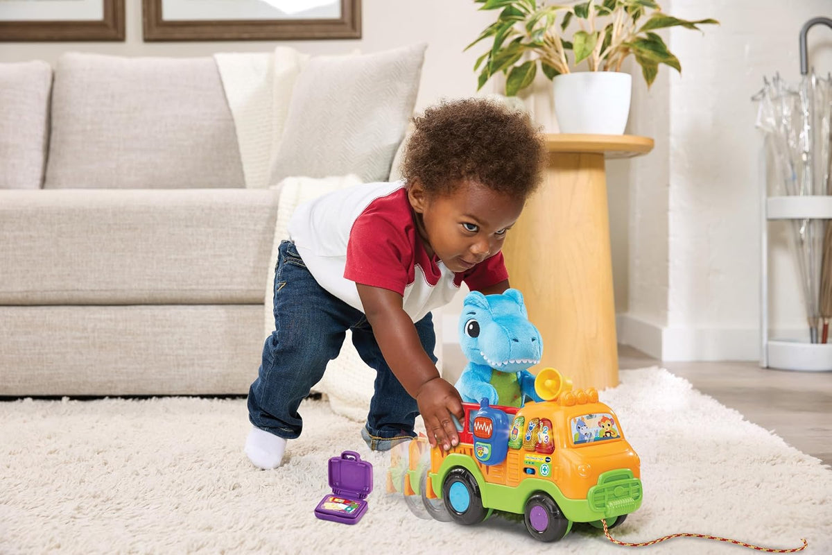 VTech Dino Rescue Truck in use