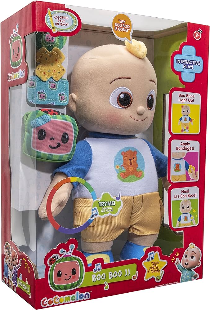Cocomelon Peek-A-Boo Feature Plush Boo Boo JJ Cocomelon Peek-A-Boo Feature Plush Boo Boo JJ