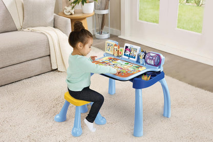 VTech Bluey Interactive Activity Desk in use