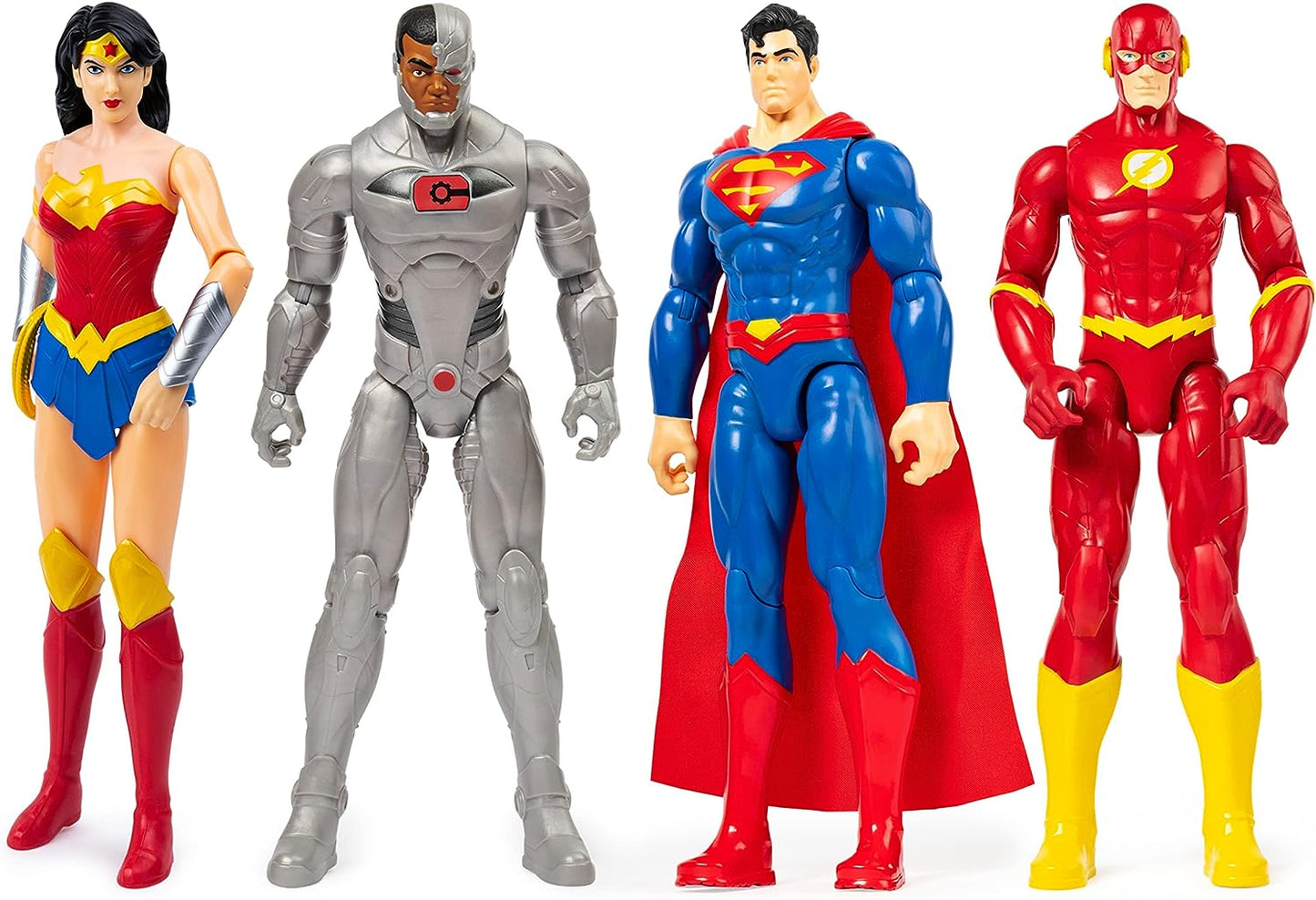 DC Universe - Action Figure 4-Pack Superman, Flash, Wonder Woman, Cyborg | 30.5cm