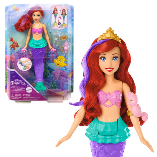 Disney Princess Swim and Splash Ariel doll in packaging