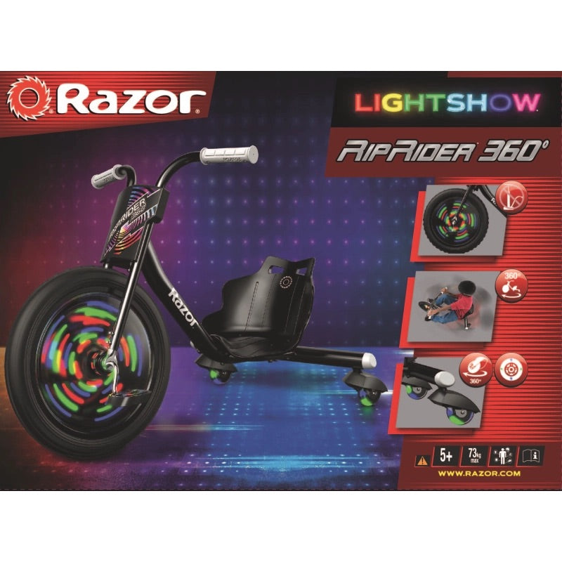 Razor - Riprider 360 Lightshow Tricycle | 5y+ Razor - Riprider 360 Lightshow Tricycle | 5y+
