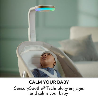 Evenflo - Elara 2-in-1 Smart Motion Swing & Soothing Nest | Coastal Coffee