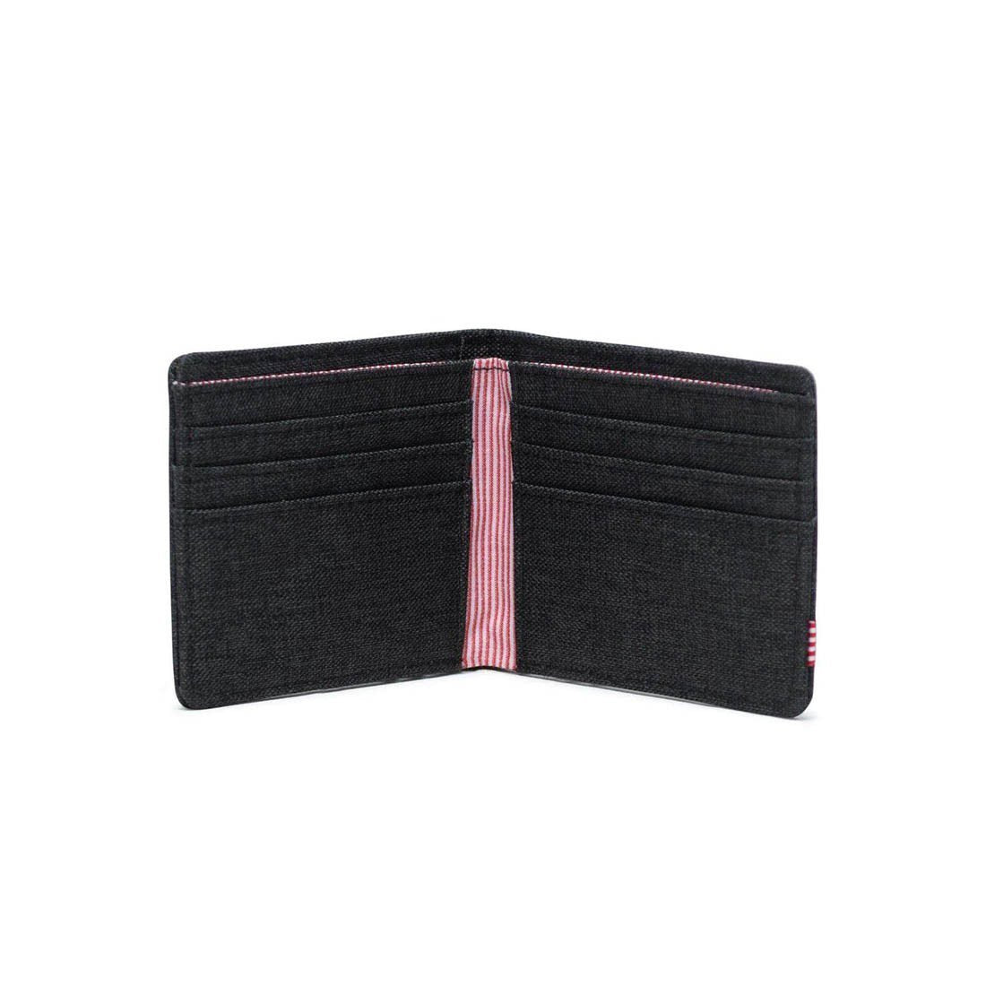 Herschel Roy RFID Wallet in Black Crosshatch, alternate angle