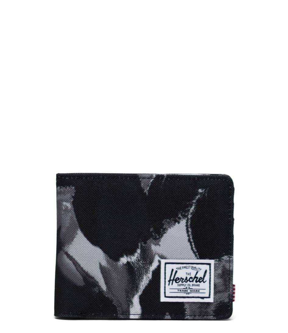 Herschel Roy RFID Wallet Dye Wash Black - front/exterior view