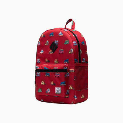 Herschel Heritage Youth X-Large Backpack in Food Trucks Mars Red - back view