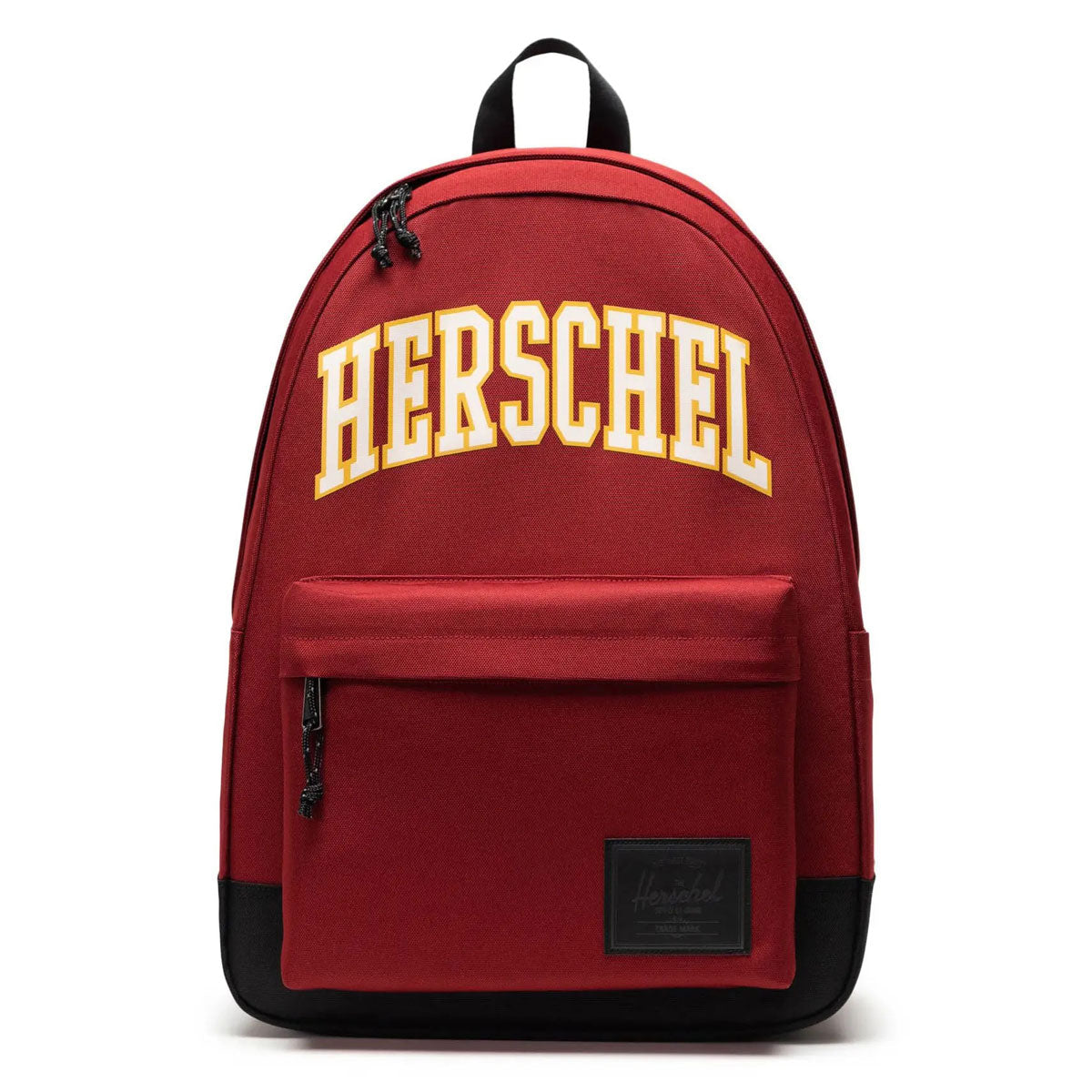 Herschel Classic XL Backpack in Varsity Burgundy, 30L, front view