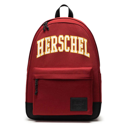 Herschel Classic XL Backpack in Varsity Burgundy, 30L, front view