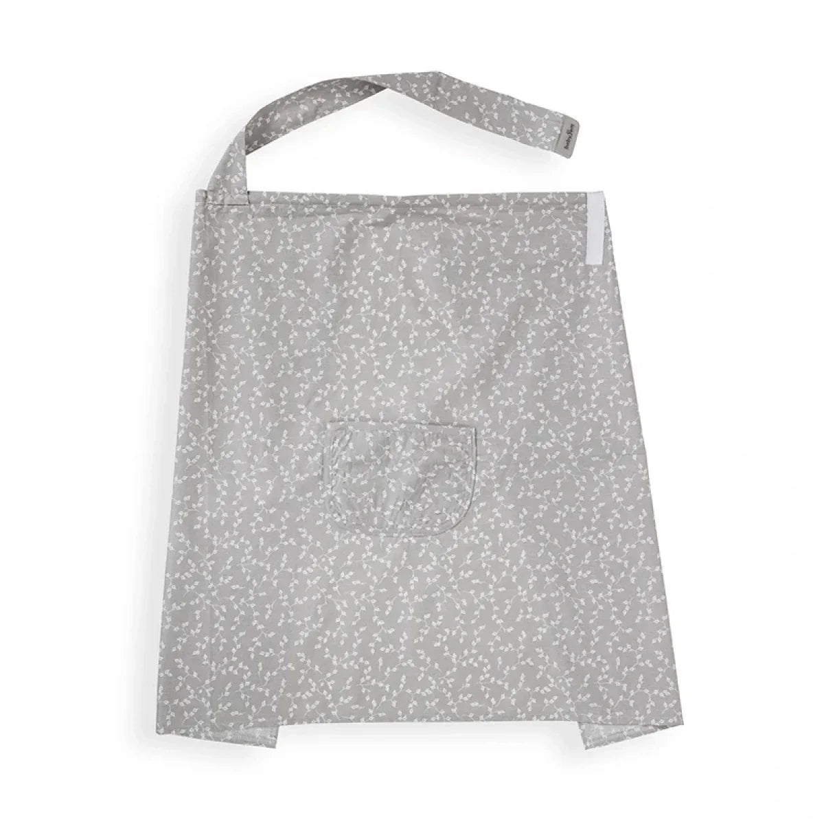 BabyJem Nursing Apron with Pocket Floral Grey