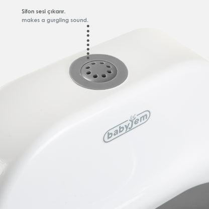 BabyJem Potty Training with Flush Sound White