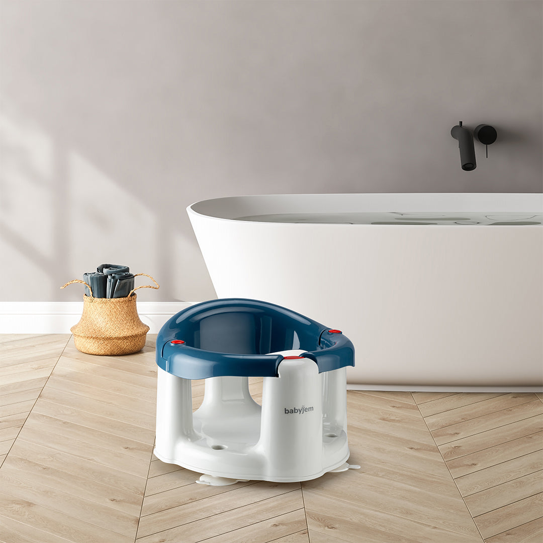 BabyJem Baby Bath Seat Anti Slip Indigo Blue