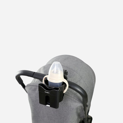 BabyJem 2-in-1 Stroller Cup Holder Black