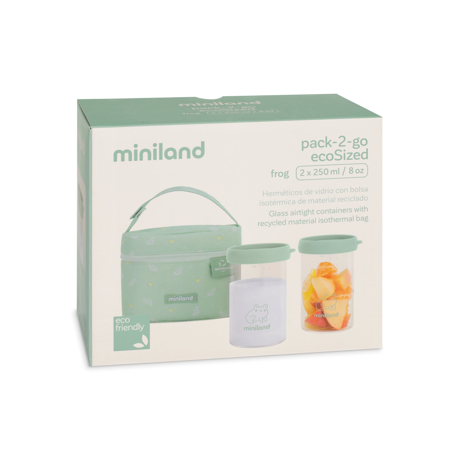 ميني لاند - أوعية زجاجية في حقيبة حرارية | 250 مل | مجموعة من قطعتين ميني لاند - أوعية زجاجية في حقيبة حرارية | 250 مل | مجموعة من قطعتين