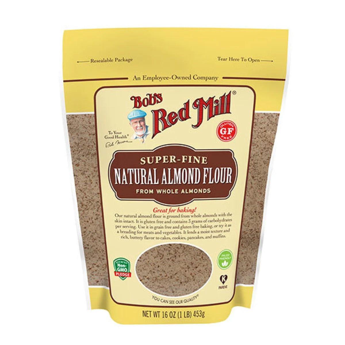 NATURAL ALMOND FLOUR 453g - GLUTEN FREE NATURAL ALMOND FLOUR 453g - GLUTEN FREE