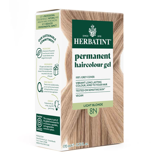 Herbatint 8N Light Blonde permanent haircolour gel 170ml pack — BambiniJO Jordan