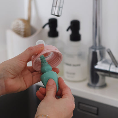 Beaba - Silicone Bottle Brush Sage Green