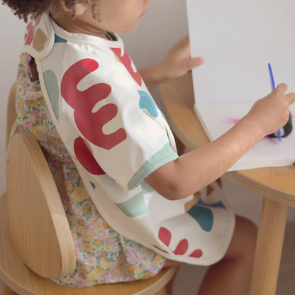 بيابا - مريلة 2 في 1 بأكمام قابلة للإزالة | مرحة