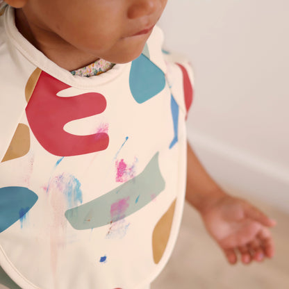 بيابا - مريلة 2 في 1 بأكمام قابلة للإزالة | مرحة