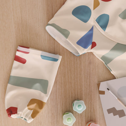 بيابا - مريلة 2 في 1 بأكمام قابلة للإزالة | مرحة