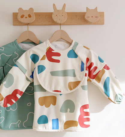 بيابا - مريلة 2 في 1 بأكمام قابلة للإزالة | مرحة