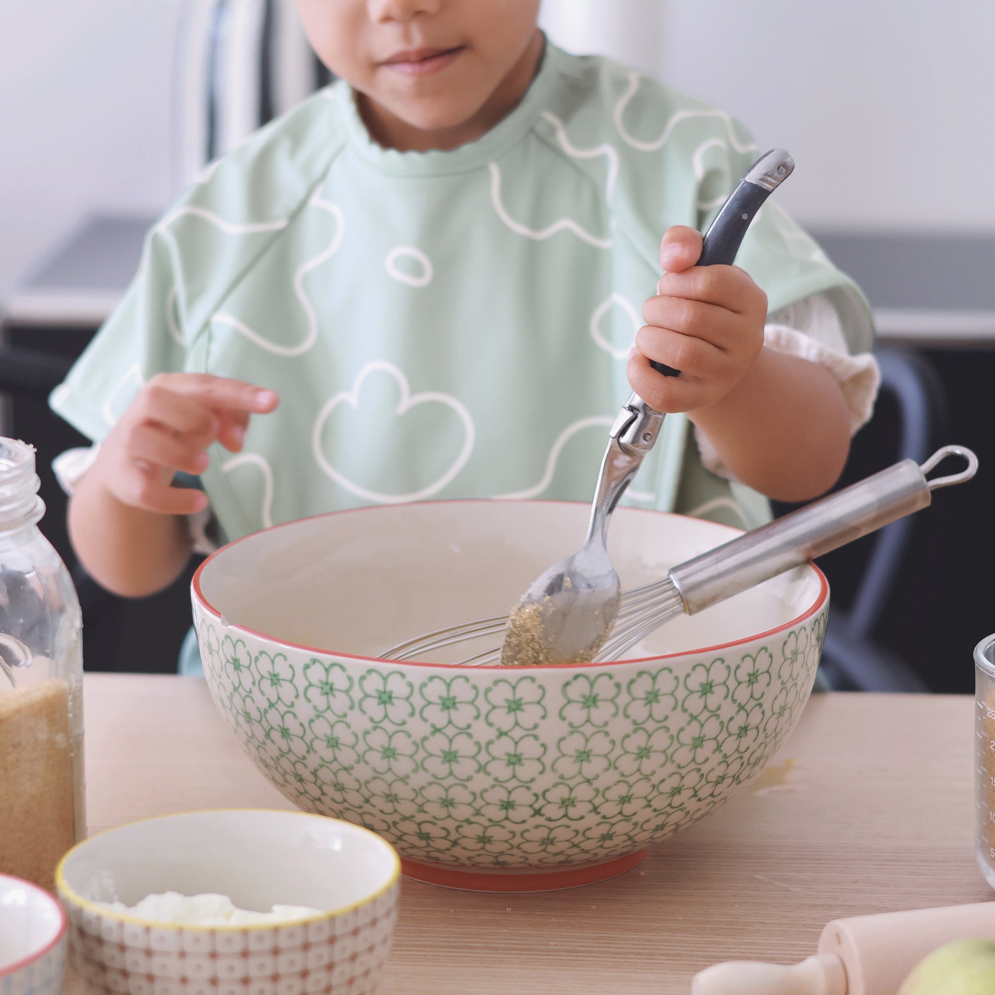 بيابا - مريلة 2 في 1 بأكمام قابلة للإزالة | أخضر زيتوني بيابا - مريلة 2 في 1 بأكمام قابلة للإزالة | أخضر زيتوني
