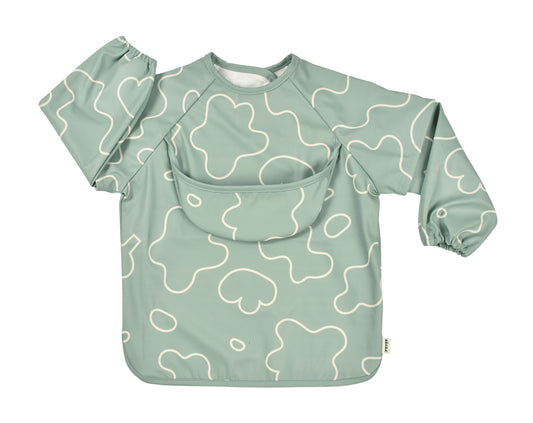 Beaba 2in1 Bib w/ Sleeves – Sage Green — BambiniJO Jordan