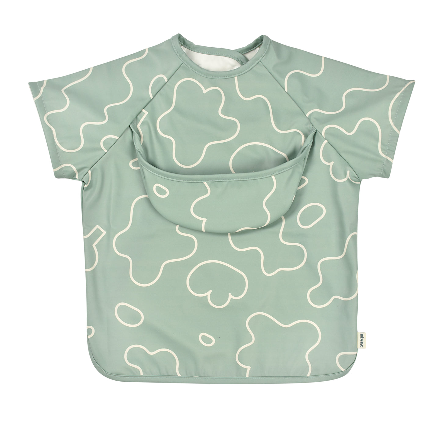 بيابا - مريلة 2 في 1 بأكمام قابلة للإزالة | أخضر زيتوني