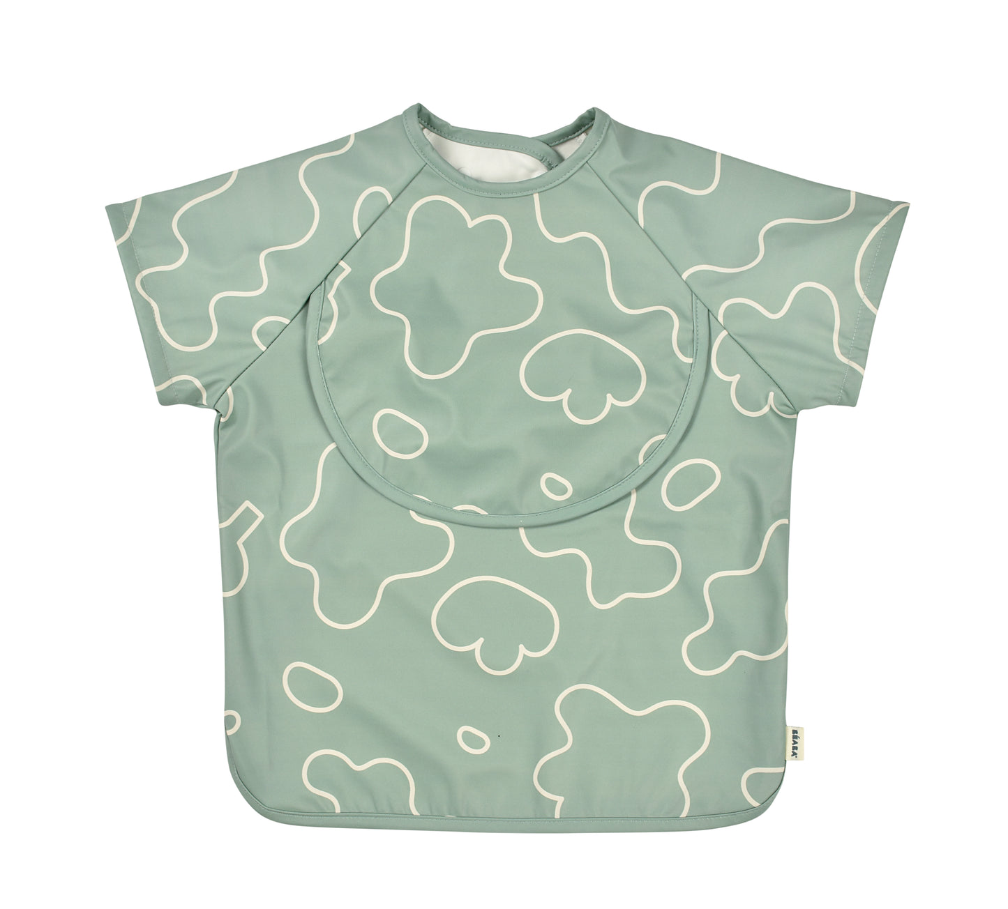 بيابا - مريلة 2 في 1 بأكمام قابلة للإزالة | أخضر زيتوني