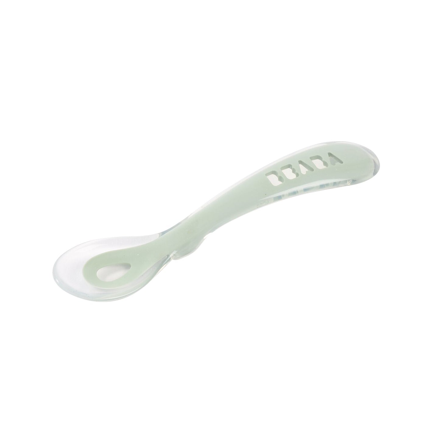 Beaba - 2nd Age Silicone Spoon | Misty Green | 8m+