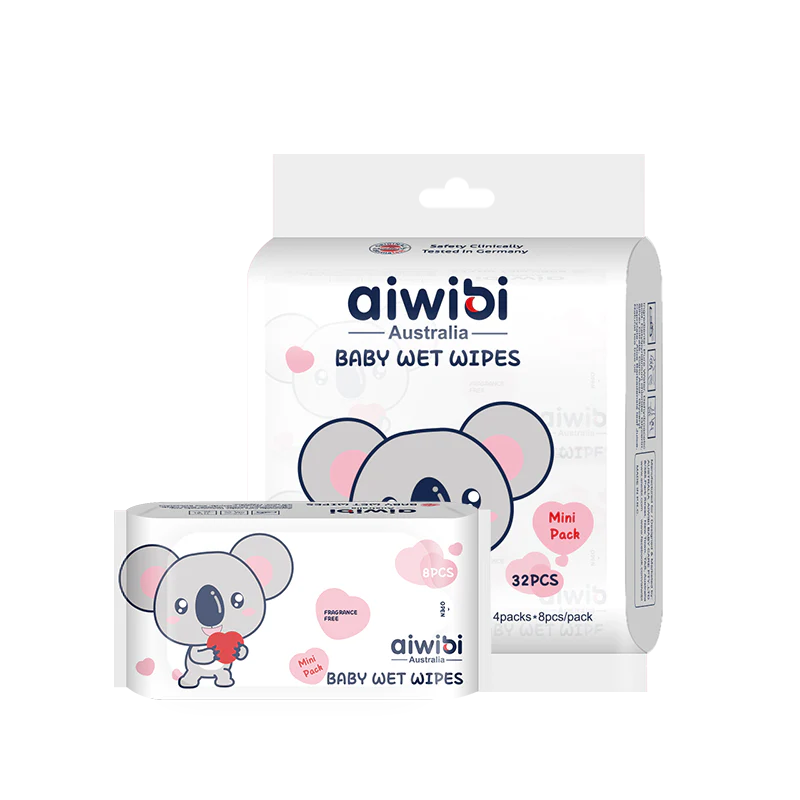 Aiwibi - Mini Wet Wipes | 4X8 Wipes