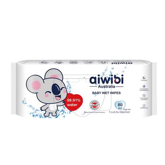 Aiwibi - 99.1% Water Wipes | 80 Wipes