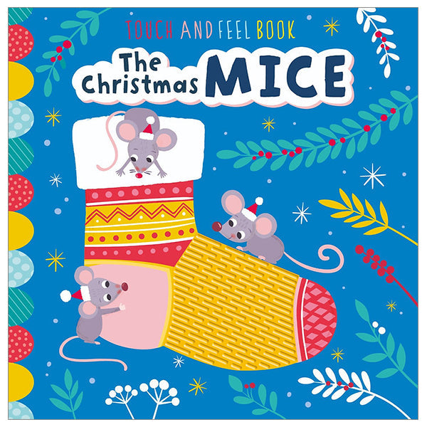 North Parade - Christmas Silicone Board Book: Mice | 0-12M