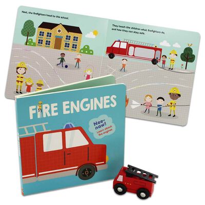 Fire Engines - With Wooden Toy Fire Engines - With Wooden Toy