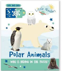 Little Wonders - Puzzle Slider Book: Polar Animals | 1-2Y
