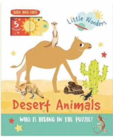 Little Wonders - Puzzle Slider Book: Desert Animals | 1-2Y
