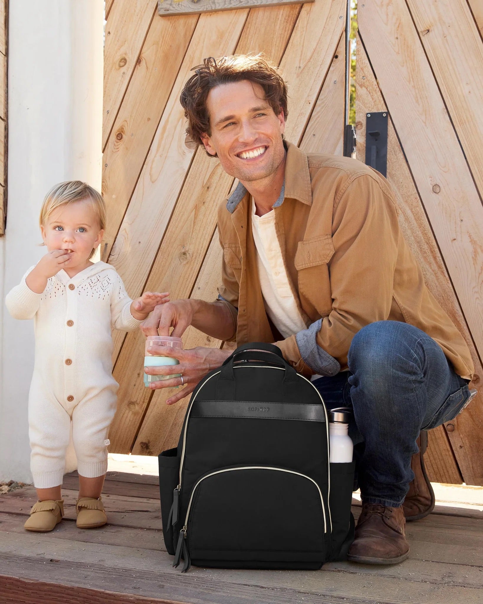Skip Hop - Envi Luxe Backpack Diaper Bag - Black Skip Hop - Envi Luxe Backpack Diaper Bag - Black