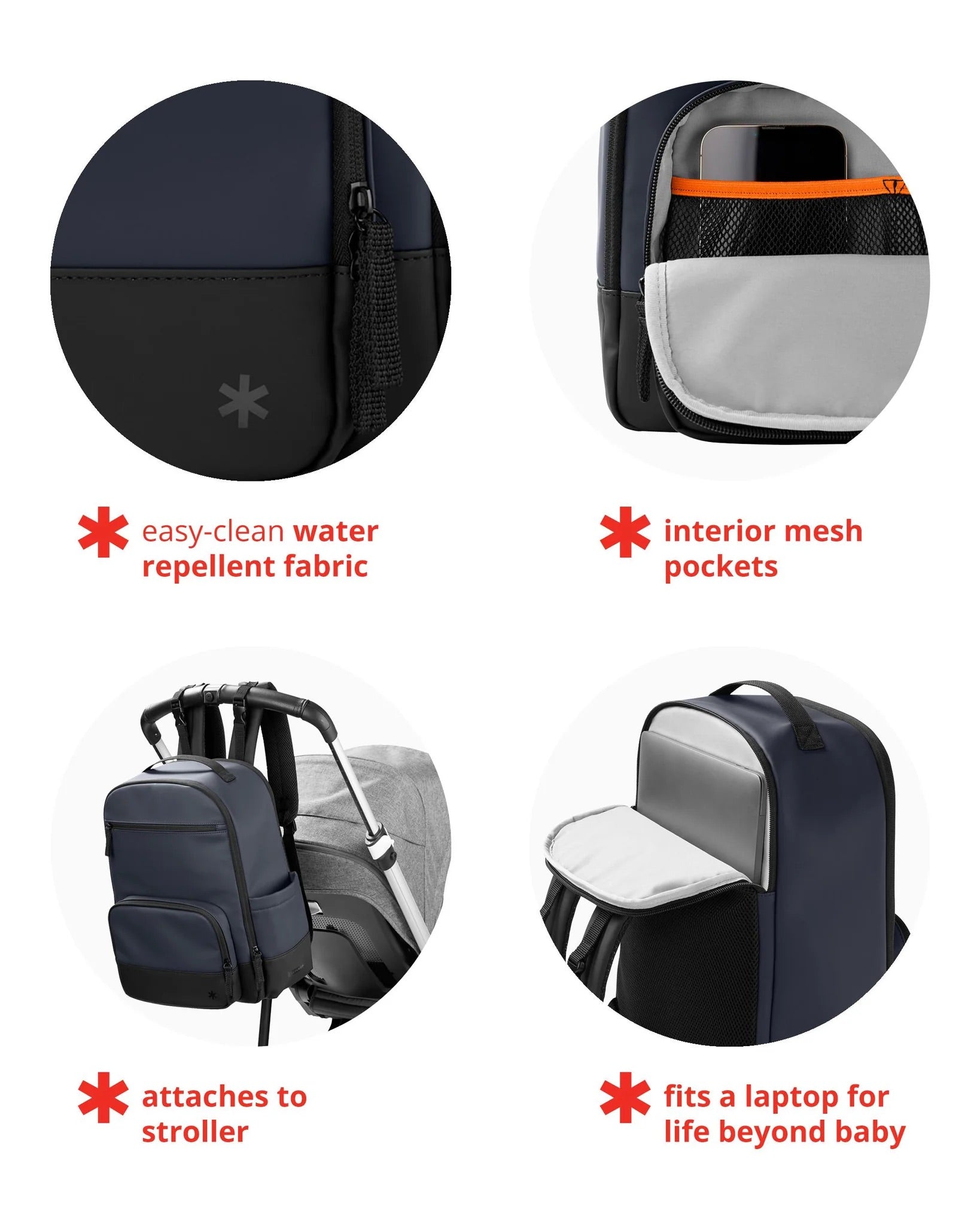 Skip Hop - Flex Diaper Bag Backpack - Navy Skip Hop - Flex Diaper Bag Backpack - Navy