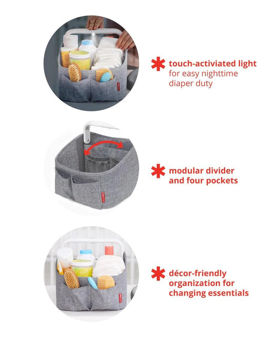 Skip Hop Nursery Style Light Up Diaper Caddy - Oat — BambiniJO Jordan