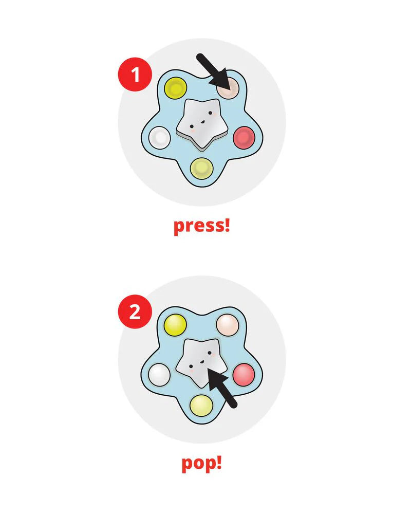 Skip Hop - Baby Silver Lining Cloud Pop Star Baby Sensory Toy