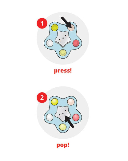 Skip Hop - Baby Silver Lining Cloud Pop Star Baby Sensory Toy